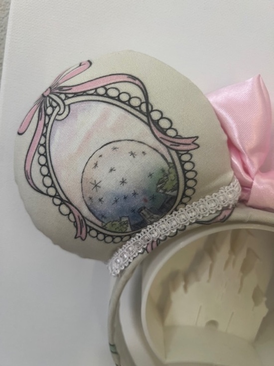 Vintage Coquette Park Hopper Theme Minnie Ears Headband main image 4
